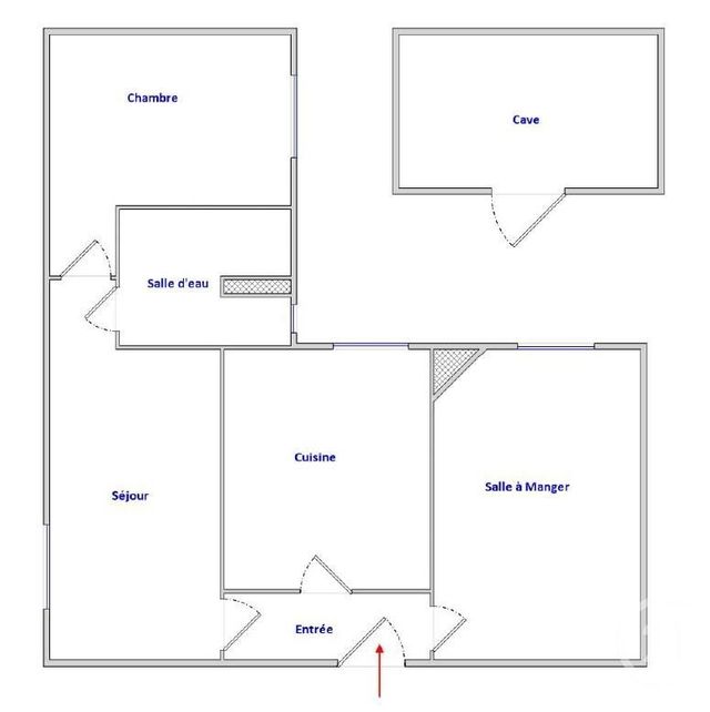 Afficher la photo en grand Appartement F3 à vendre - 3 pièces - 51.54 m2 - PARIS - 75013 - ILE-DE-FRANCE - Century 21 Quartier Latin