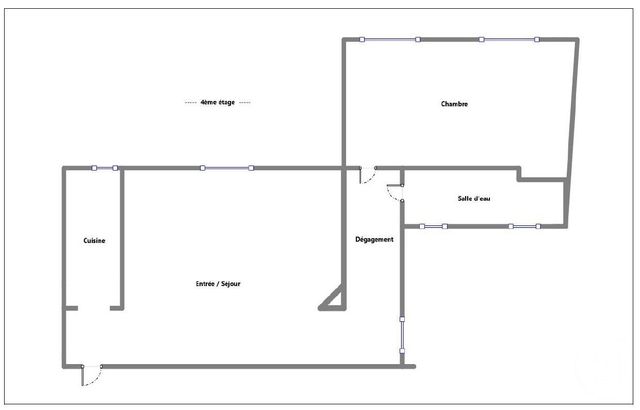 Appartement F2 à vendre - 2 pièces - 43.32 m2 - PARIS - 75005 - ILE-DE-FRANCE - Century 21 Quartier Latin