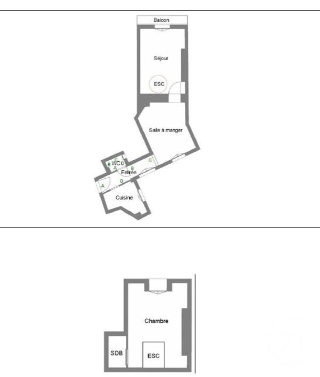 Appartement F3 à vendre - 3 pièces - 40.43 m2 - PARIS - 75005 - ILE-DE-FRANCE - Century 21 Quartier Latin