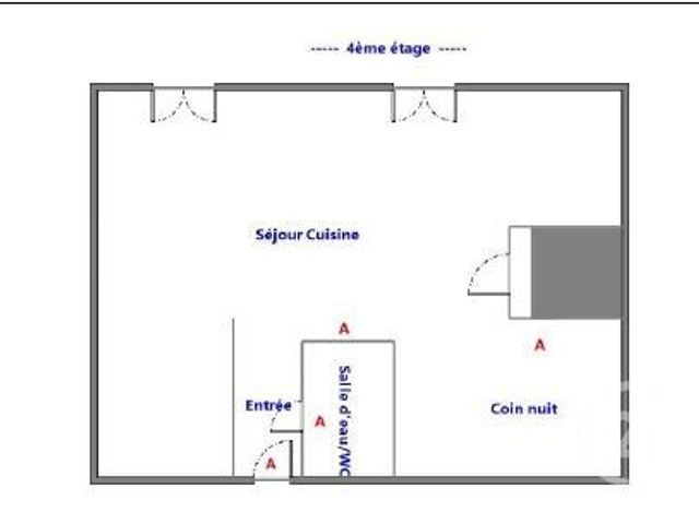 Appartement F2 à vendre - 2 pièces - 39.0 m2 - PARIS - 75005 - ILE-DE-FRANCE - Century 21 Quartier Latin