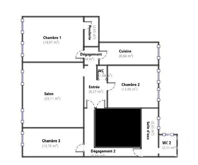 Appartement à vendre - 4 pièces - 109.71 m2 - PARIS - 75003 - ILE-DE-FRANCE - Century 21 Quartier Latin